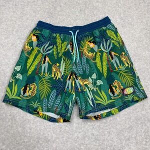 Slunks Shorts Mens L Jungle All Over Print Lined